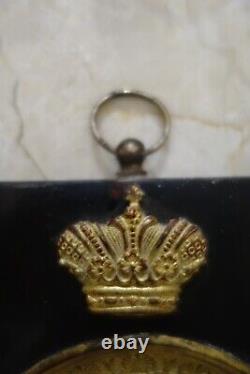 Antique Russian Imperial Crown Picture Frame 21.5cm x 17cm 1721/1917 Heavy Rare
