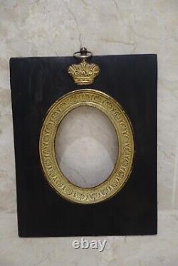 Antique Russian Imperial Crown Picture Frame 21.5cm x 17cm 1721/1917 Heavy Rare