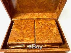 Antique Russian Imperial Faberge Burl Wood Cigarette Case