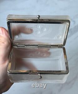 Antique Russian Imperial Glass / Tea or Sugar Box