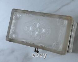 Antique Russian Imperial Glass Tea or Sugar Box