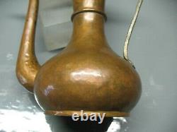 Antique Russian Imperial Hammered Copper Pitcher A. Batashev In Tula