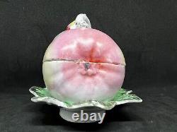 Antique Russian Imperial Kuznetsov Porcelain Pear Design Covered Dish