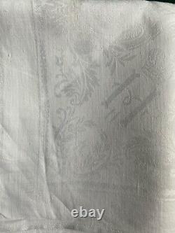 Antique Russian Imperial Linen Damask Napkin Tsar Nicholas II Romanov 1910-1911