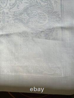 Antique Russian Imperial Linen Damask Napkin Tsar Nicholas II Romanov 1910-1911