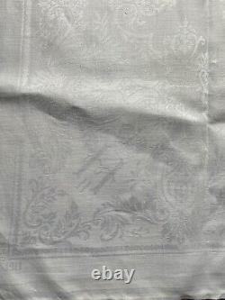 Antique Russian Imperial Linen Damask Napkin Tsar Nicholas II Romanov 1910-1911