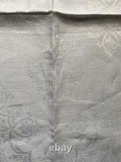 Antique Russian Imperial Linen Damask Napkin Tsar Nicholas II Romanov 1910-1911