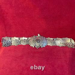 Antique Russian Imperial Niello 84 Silver Belt