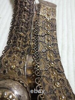 Antique Russian Imperial Niello Silver Belt-Authentic 19th 96CM, 750GRAM