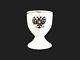 Antique Russian Imperial Porcelain Egg Cup Tsar Nicholas Royal Eagle Gold Cypher