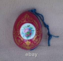 Antique Russian Imperial Porcelain Factory Easter Egg Large