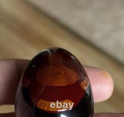 Antique Russian Imperial Portrait Of Czar / Emperor Nicholas II wooden Egg