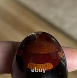 Antique Russian Imperial Portrait Of Czar / Emperor Nicholas II wooden Egg