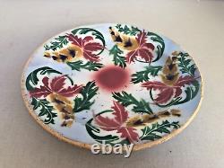 Antique Russian Imperial Pottery Two Plate by M. C. Kuznezova Co