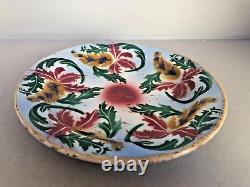 Antique Russian Imperial Pottery Two Plate by M. C. Kuznezova Co