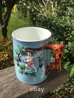 Antique Russian Imperial Pre Revolutionary Porcelain Mug Kornilov Kuznetzov 1850