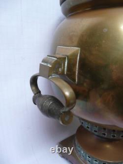 Antique Russian Imperial Samovar Brass by IG Batashev Tula Russia mid 1800s
