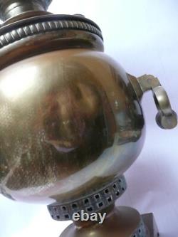 Antique Russian Imperial Samovar Brass by IG Batashev Tula Russia mid 1800s