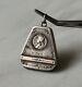 Antique Russian Imperial Silver 84 Pendant for 2 photos, Rare Old 19th