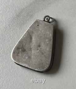 Antique Russian Imperial Silver 84 Pendant for 2 photos, Rare Old 19th