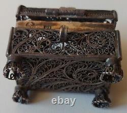 Antique Russian Imperial Silver 91 box. 1857