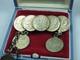 Antique Russian Imperial Silver Brooch 5 Kopeck Kopek 8 Coin 1870 1816 1905 etc