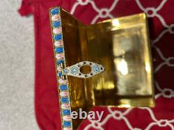 Antique Russian Imperial Silver Enamel Box Three Wise Men Georgian Style cask