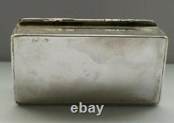 Antique Russian Imperial Silver Enamel Snuff Box Moscow Yemelyan Kuznetsov 19thc