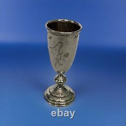 Antique Russian Imperial Silver Kiddush Cup Arts & Crafts