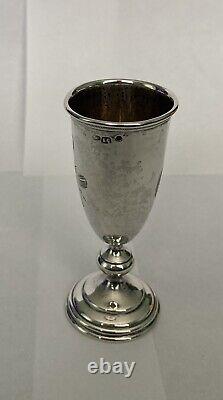 Antique Russian Imperial Silver Kiddush Cup Arts & Crafts