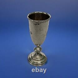 Antique Russian Imperial Silver Kiddush Cup Arts & Crafts