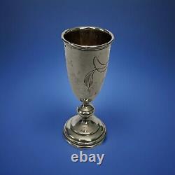 Antique Russian Imperial Silver Kiddush Cup Arts & Crafts