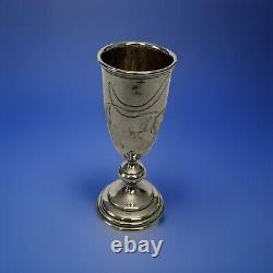 Antique Russian Imperial Silver Kiddush Cup Arts & Crafts