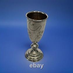 Antique Russian Imperial Silver Kiddush Cup Arts & Crafts