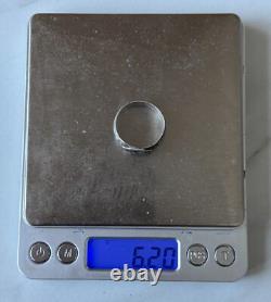 Antique Russian Imperial Silver Ring 84 Niello Kavkaz Design Men's Jewelry