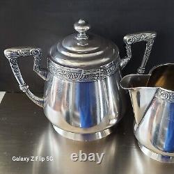 Antique Russian Imperial Silver Sugar And Creamer Pre 1900