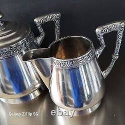 Antique Russian Imperial Silver Sugar And Creamer Pre 1900