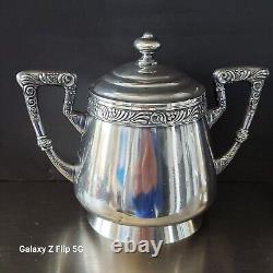 Antique Russian Imperial Silver Sugar And Creamer Pre 1900