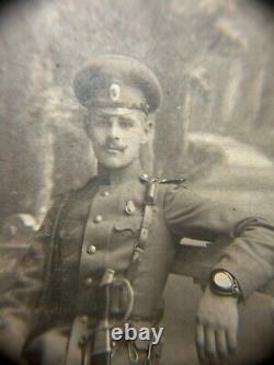 Antique Russian Imperial Soldier Original Cabinet Photo 1916