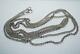 Antique Russian Imperial Sterling Silver 84 Jewelry Long Chain Necklace 63 gr