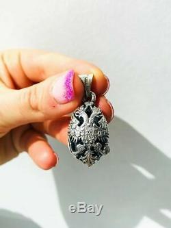 Antique Russian Imperial Sterling Silver 84 Women's Jewelry Pendant Easter Egg