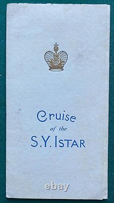 Antique Russian Imperial Yacht Cruise Prince Andrew Romanov Admiral Kerr Istar