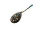 Antique Russian Imperial solid silver spoon with enamel 84 Zolotniki RUSSIA 18gr