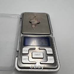 Antique Russian Orthodox Cross Pendant 84 Silver Imperial Era Christian Relic