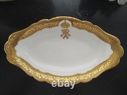 Antique Russian Porcelain Oval Serving Plate Grand Duke Pavel Alexandrovich