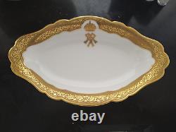 Antique Russian Porcelain Oval Serving Plate Grand Duke Pavel Alexandrovich