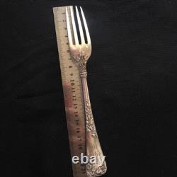 Antique Russian Silver 84 Spoon Fork Set 12pcs Art Nouveau Signed Imperial Era