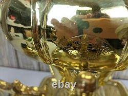 Antique Salisheva of Tula Imperial Russian Brass Samovar 1904 stamp with Tray