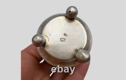 Antique Salt Cellar Bowl Silver 84 Original Rare Imperial Russian 19th Engraved