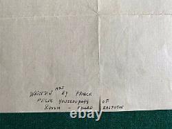 Antique Signed Letter Imperial Russian Prince Yusupov Youssoupoff Vanderbilt